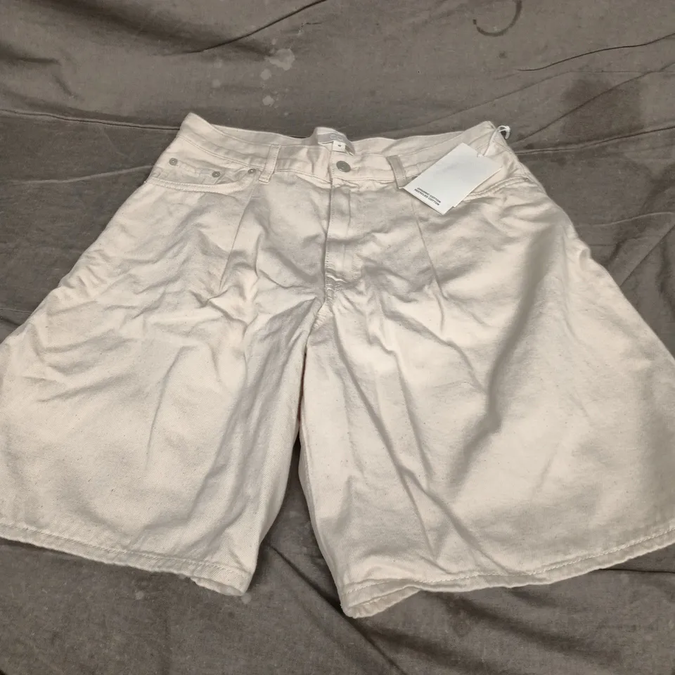 COS WOMEN'S SHORTS – LIGHT BEIGE, UK 12