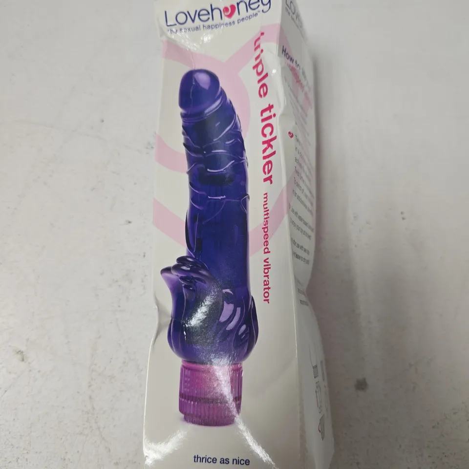 LOVEHONEY TRIPLE TICKLER MULTISPEED VIBRATOR 