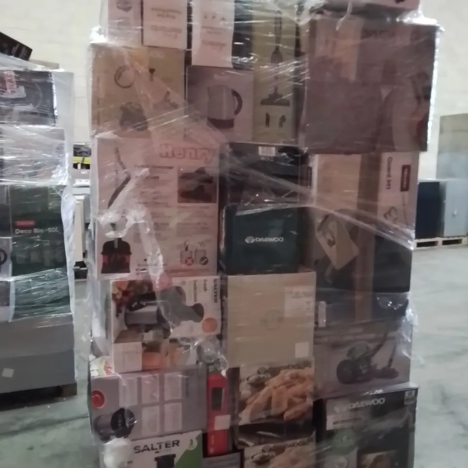 PALLET CONTAINING A LARGE QUANTITY OF ELECTRICAL PRODUCTS TO INCLUDE;HEATED BLANKET,JELLYFISH LAMP,FAN HEATER