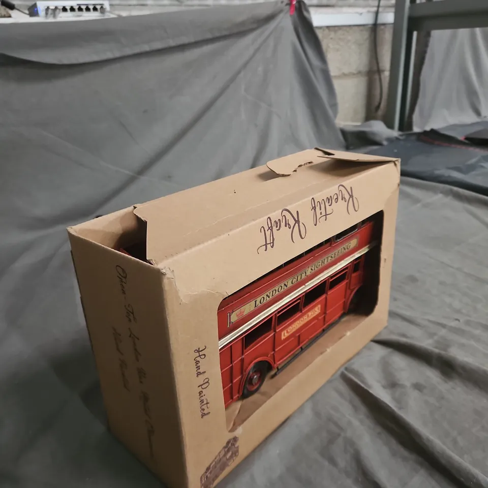 LONDON CITY SIGHTSEEING RED DOUBLE-DECKER BUS MODEL – BOXED