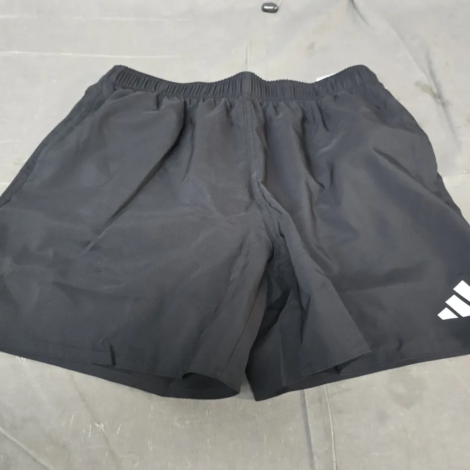 ADIDAS SWIM SHORTS - BLACK, REGULAR FIT, 5IN INSEAM (MEN'S)