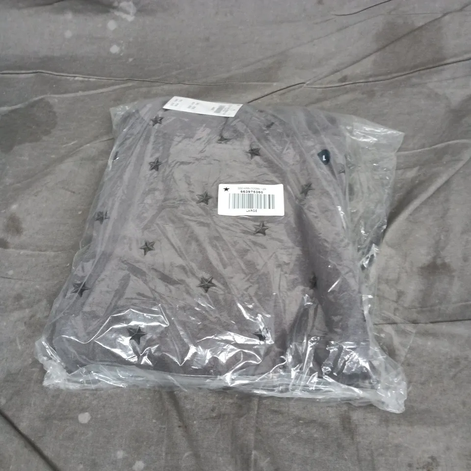 HOLLISTER HOODIE IN GREY STAR SIZE L