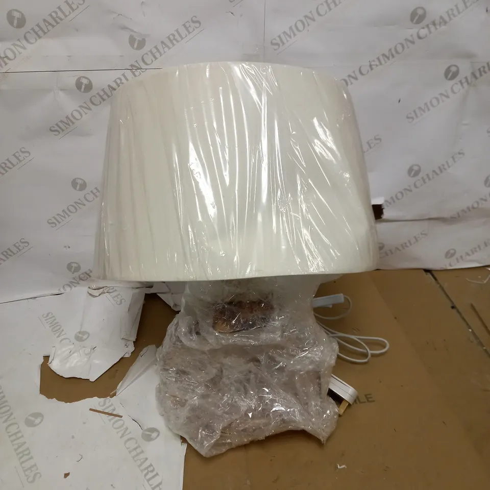 JOHN LEWIS TABLE LAMP - GLASS BASE 