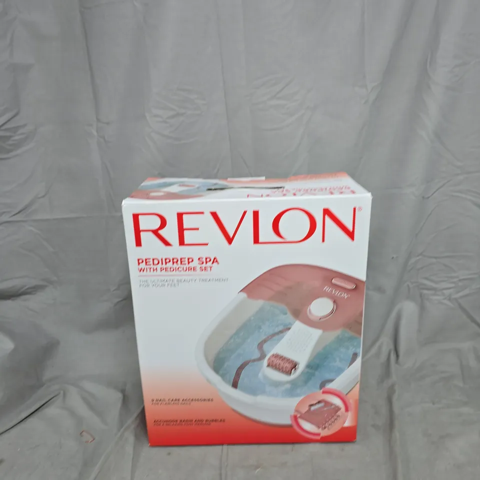 REVLON PEDICURE SPA WITH PEDICURE SET – BOXED