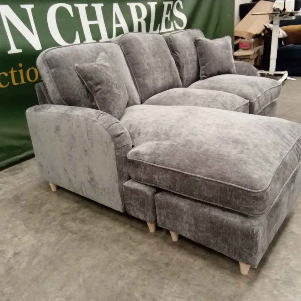 THREE POSTS GALILEE CHAISE SOFA - CHARCOAL RRP £719