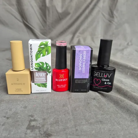 APPROXIMATELY 20 BOTTLES OF NAIL VARNISH TO INCLUDE SASSY SAINTS, BLUESKY AND LONDON TOWN