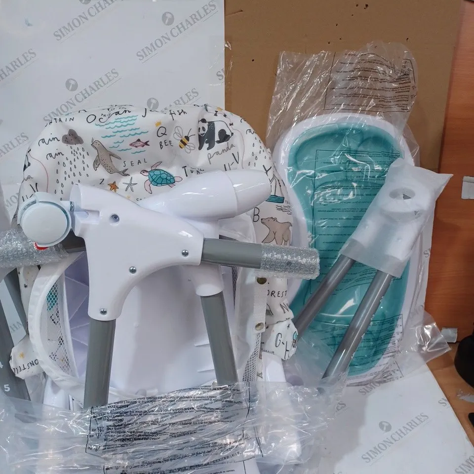 BOXED MAMAS & PAPAS SNAX FOLDING AND FREE STANDING HIGHCHAIR 