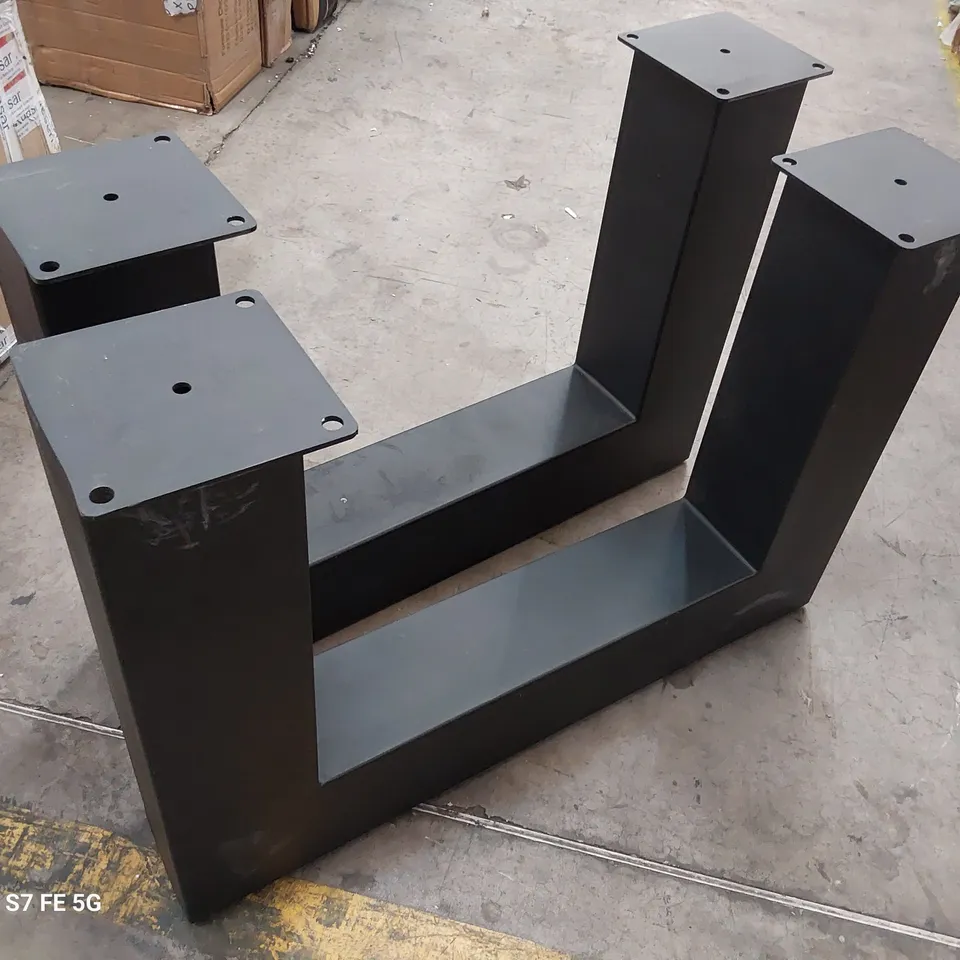 PAIR OF METAL TABLE SUPPORTS