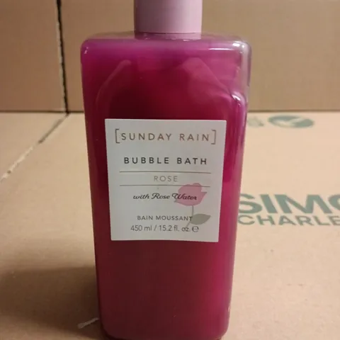 SUNDAY RAIN BUBBLE BATH – ROSE WITH ROSE WATER, 450 ML