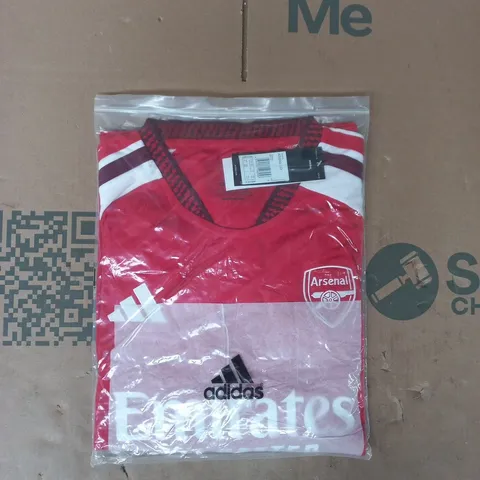 BAGGED ADIDAS ARSENAL FOOTBALL JERSEY IN RED SIZE 4XL