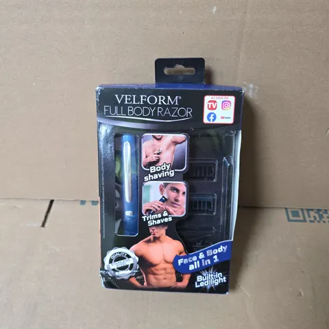 VELFORM FULL BODY RAZOR – FACE & BODY ALL-IN-1 WITH BUILT-IN LED LIGHT