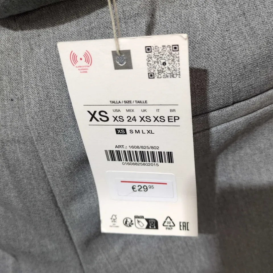 ZARA GREY DRAWSTRING TROUSERS – XS