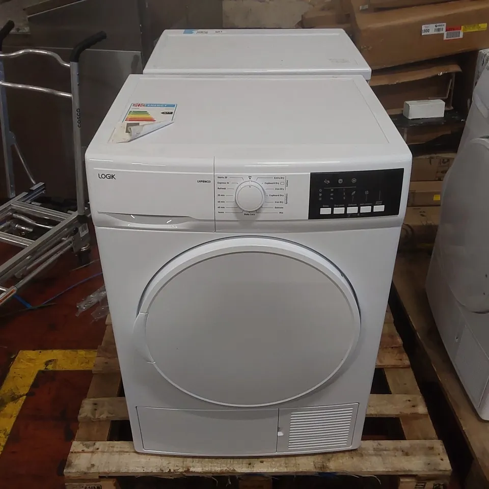 LOGIK LHP8W23 8 KG HEAT PUMP TUMBLE DRYER - WHITE