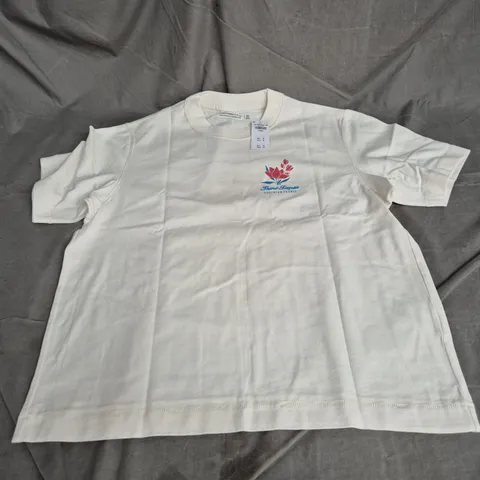 ABERCROMBIE & FITCH OVERSIZED TEE IN OFF WHITE SIZE XS