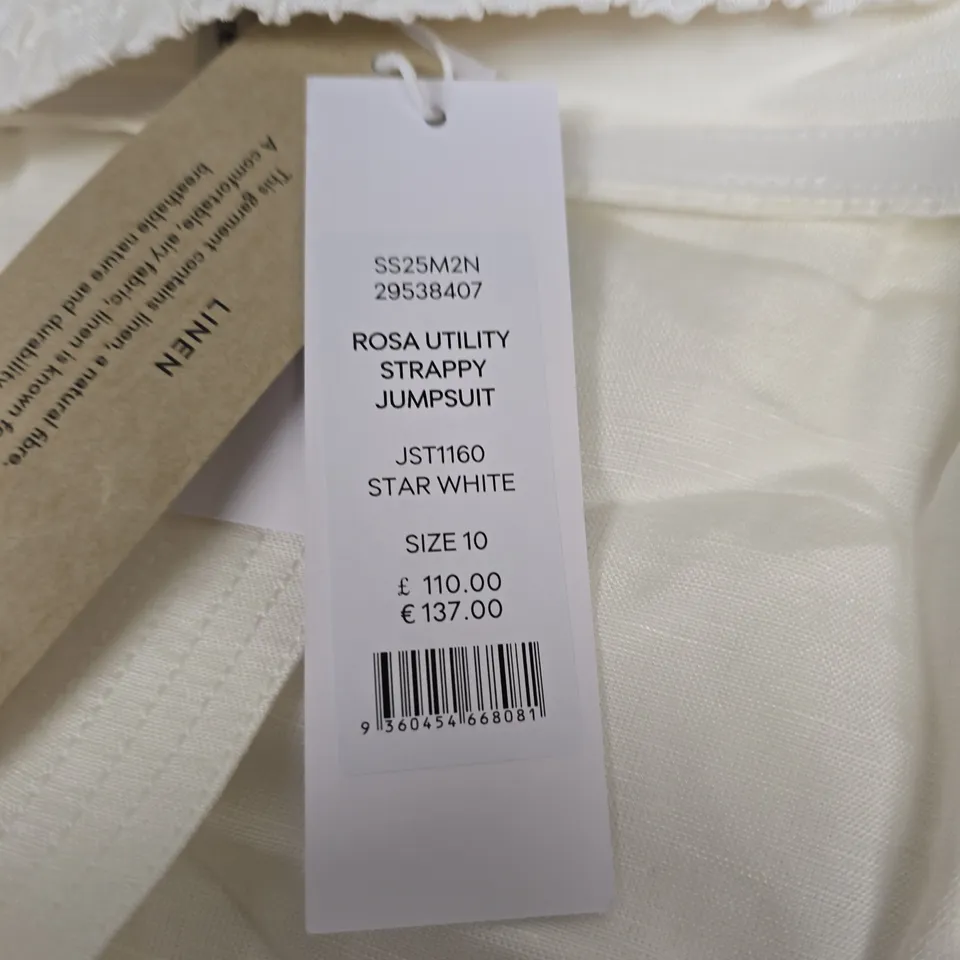 FOREVER NEW ROSA UTILITY STRAPPY JUMPSUIT - SIZE 10