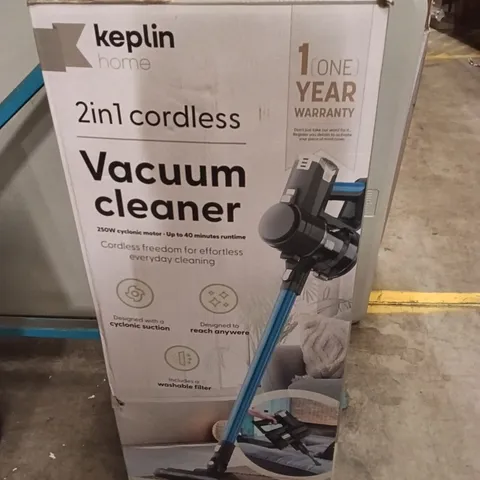 BOXED KEPLIN HOME 2 IN 1 CORDLESS VACUUM CLEANER