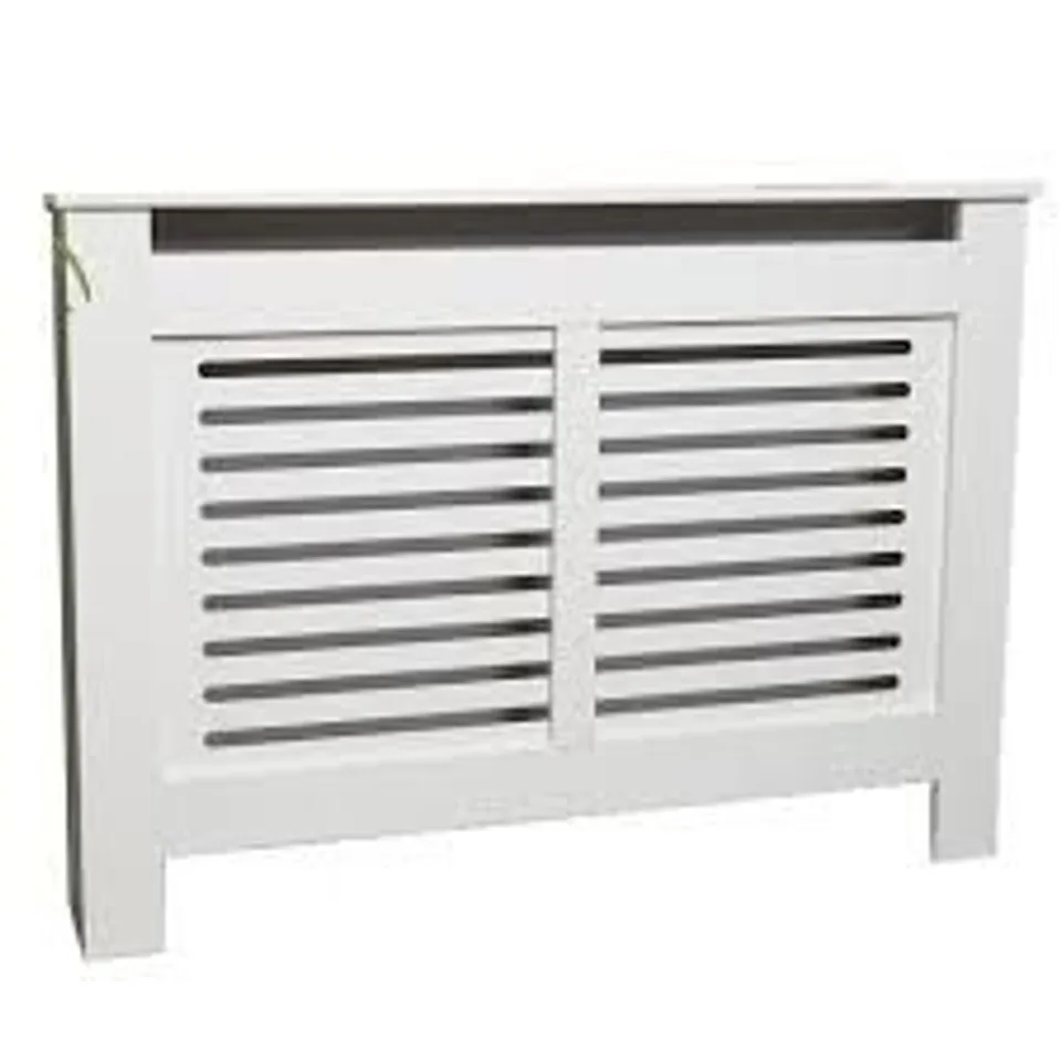 BOXED HORIZONTAL STRIPED RADIATOR COVER - 112cm