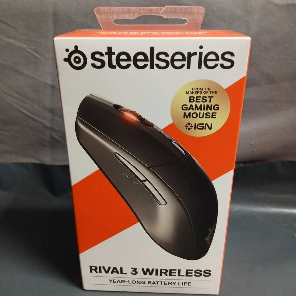 STEELSERIES RIVAL 3 WIRELESS GAMING MOUSE – BOXED