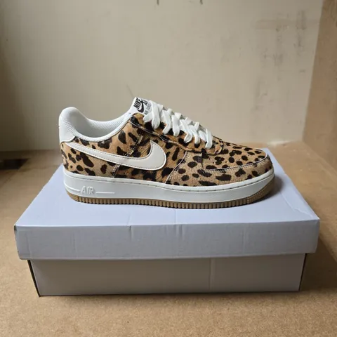 NIKE AIR FORCE 1 '07 LEOPARD PRINT TRAINERS - 6