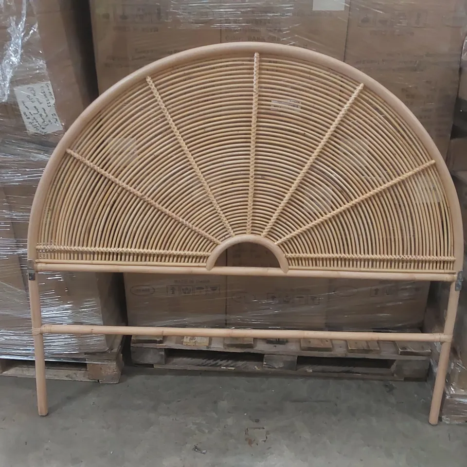 DESIGNER RATTAN HEADBOARD - APPROXIMATELY 145CM WIDE
