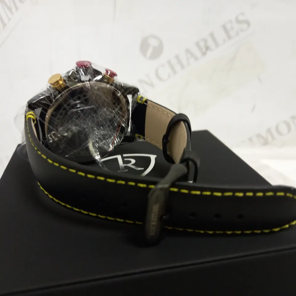 RUCKSTUHL CHRONOGRAPH LEATHER STRAP WATCH RRP £560