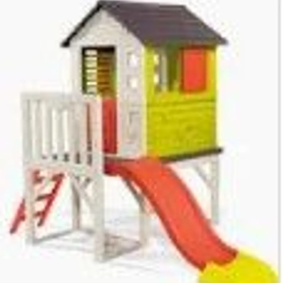 BOXED SMOBY MY HOUSE ON STILTS WITH SLIDE (1 BOX) RRP £419.99