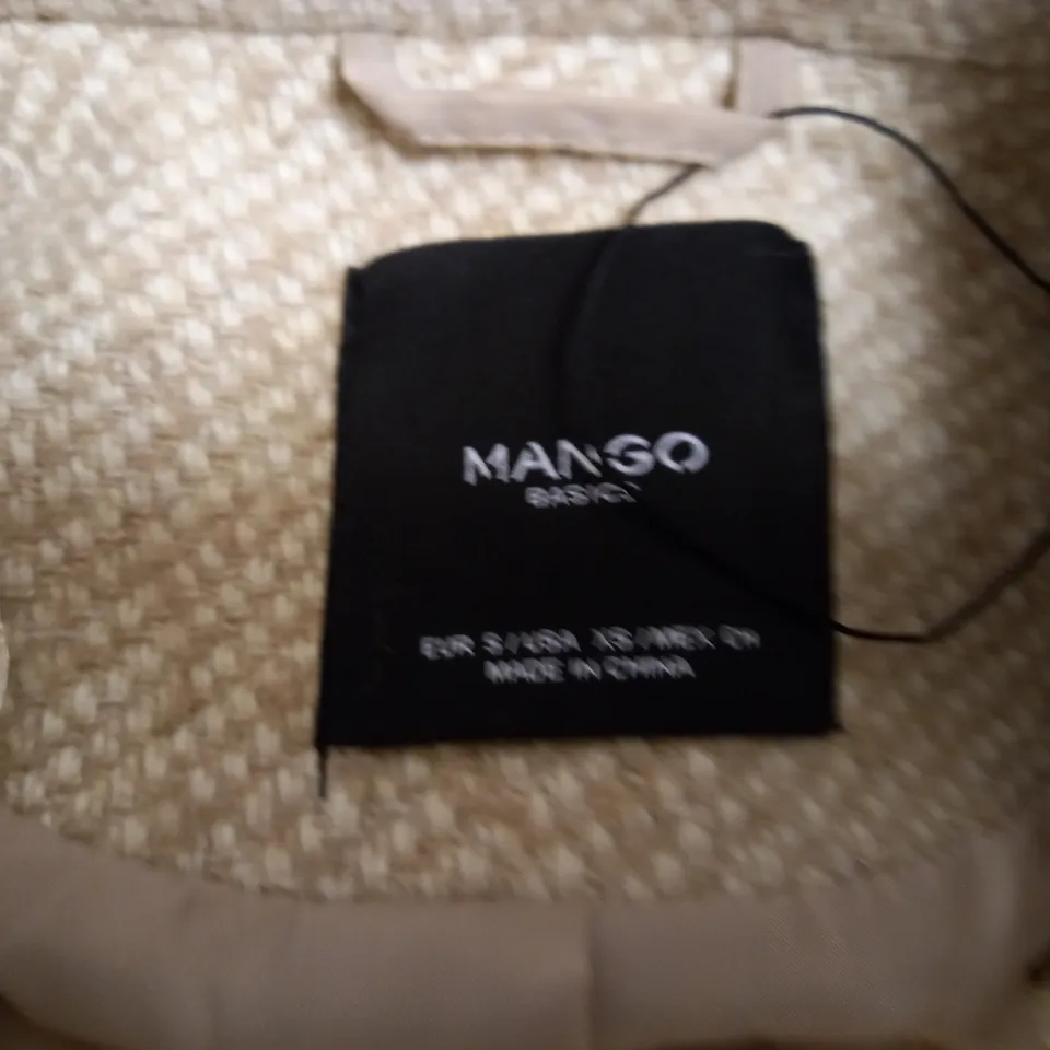 MANGO BASICS CREAM BLAZER JACKET - SIZE EU S