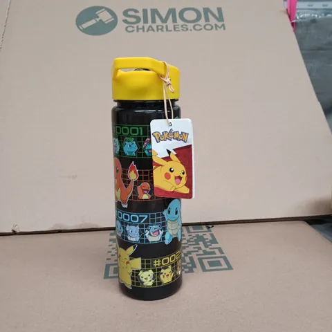 POKΓMON WATER BOTTLE β BLACK WITH YELLOW CAP