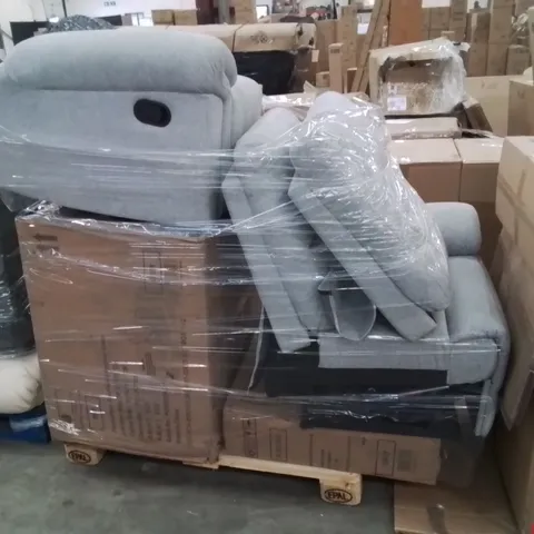 PALLET OF ASSORTED DESIGNER CHAIR AND SOFA PARTS AND PIECES 
