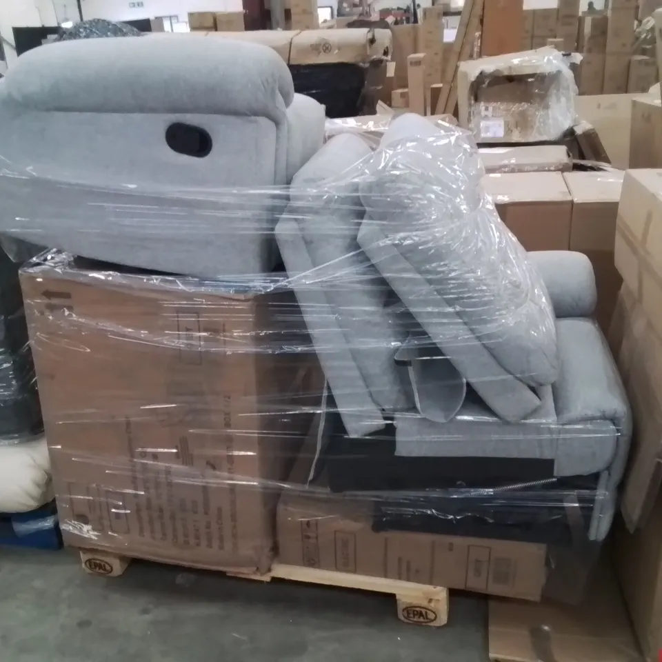 PALLET OF ASSORTED DESIGNER CHAIR AND SOFA PARTS AND PIECES 