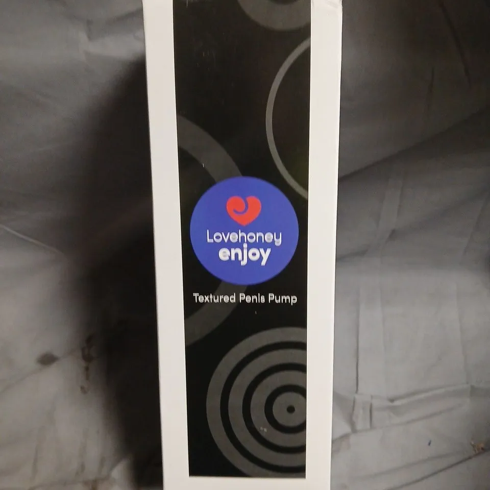 LOVEHONEY ENJOY TEXTURED PENIS PUMP – BOXED