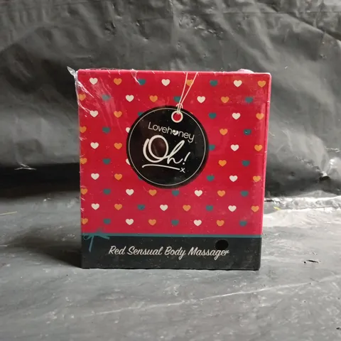 BOXED LOVEHONEY RED SENSUAL BODY MASSAGER