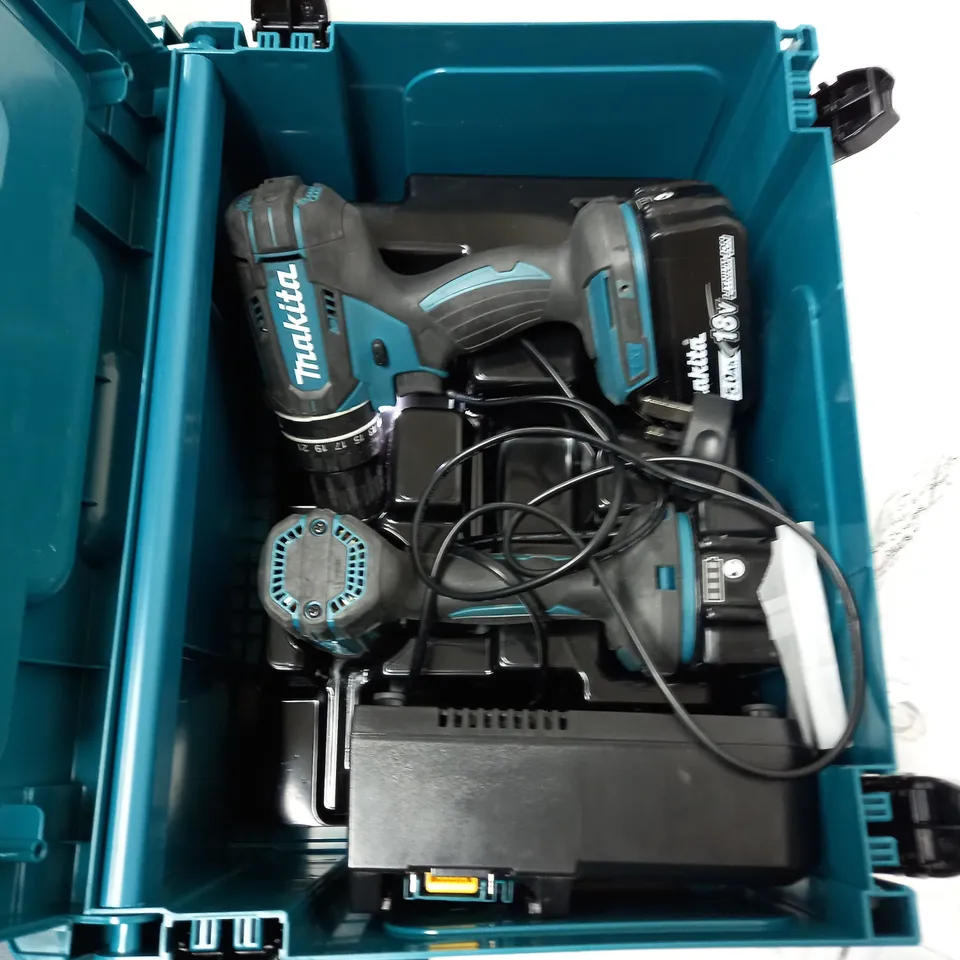 MAKITA 18V LXT COMBI DRILL & IMPACT DRIVER SET RRP £379.99