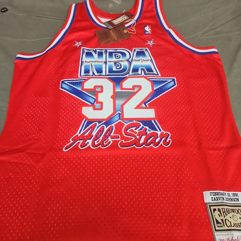 MITCHELL & NESS HARDWOOD CLASSICS NBA ALL-STAR JERSEY – FEB 1-, 1991 EARVIN JOHNSON - SIZE L