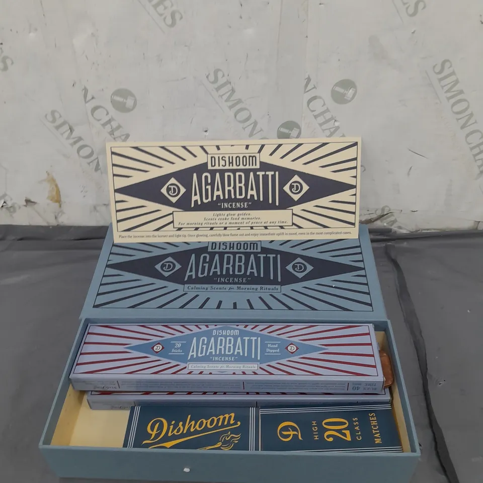 DISHOOM AGARBATTI "INCENSE" CALMING SCENTS FOR MORNING RITUALS 