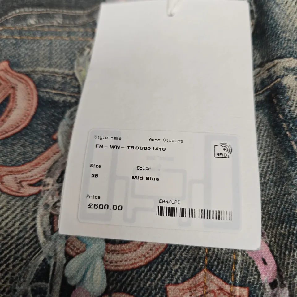 ACNE STUDIOS GRAPHIC JEANS - SIZE W38