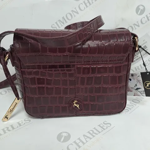 ASHWOOD EDEL LUXURY GENUINE LEATHER SATCHEL C-50 - PURPLE