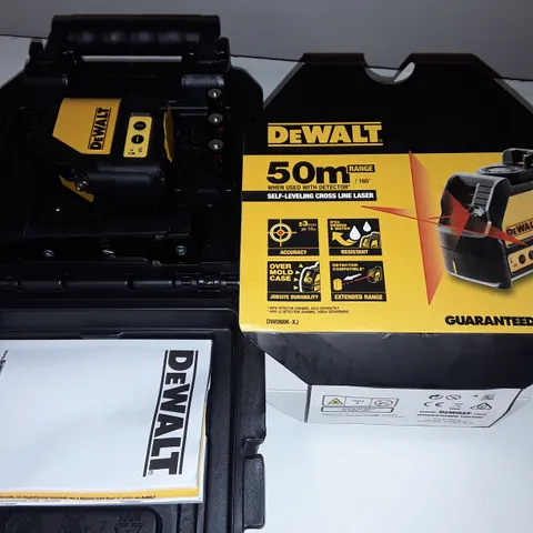 DEWALT SELF-LEVELLING 50M RANGE CROSS LINE LASER