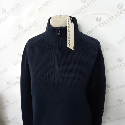 BELSTAFF COLE 1/4 ZIP JUMPER SIZE M