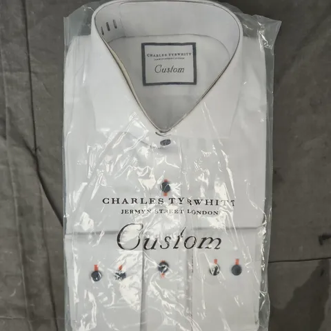 BAGGED CHARLES TYRWHITT CUSTOM SHIRT IN WHITE SIZE UNSPECIFIED
