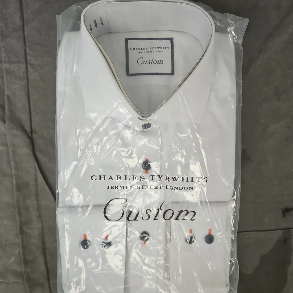 BAGGED CHARLES TYRWHITT CUSTOM SHIRT IN WHITE SIZE UNSPECIFIED