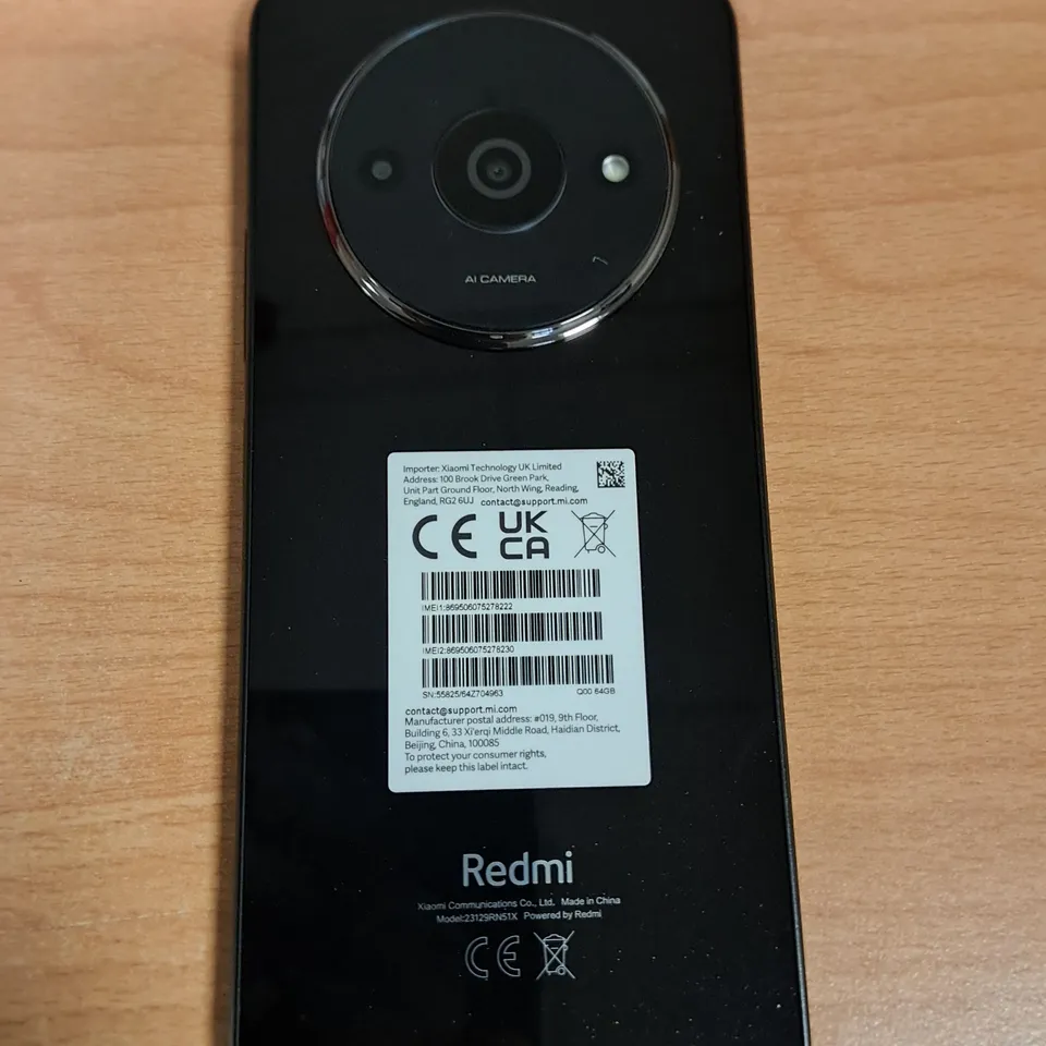 BOXED REDMI A3 3/64GB IN MIDNIGHT BLACK 