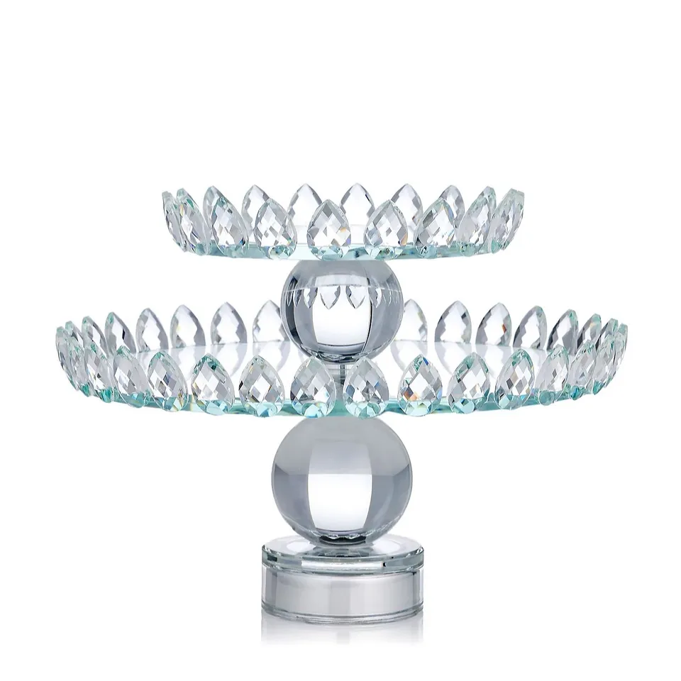 JM BY JULIEN MACDONALD CRYSTAL LOTUS LED CAKE STAND
