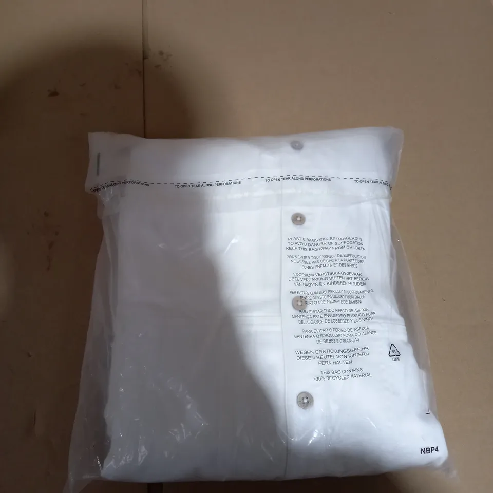 NINA LEONARD STRETCH DENIM IVORY JACKET - 3XL