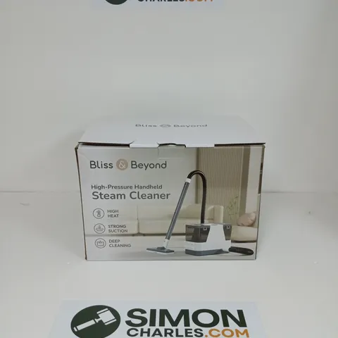 A BOX OF 2 BLISS & BEYOND HIGH-PRESSURE HANDHELD STEAM CLEANER β BOXED