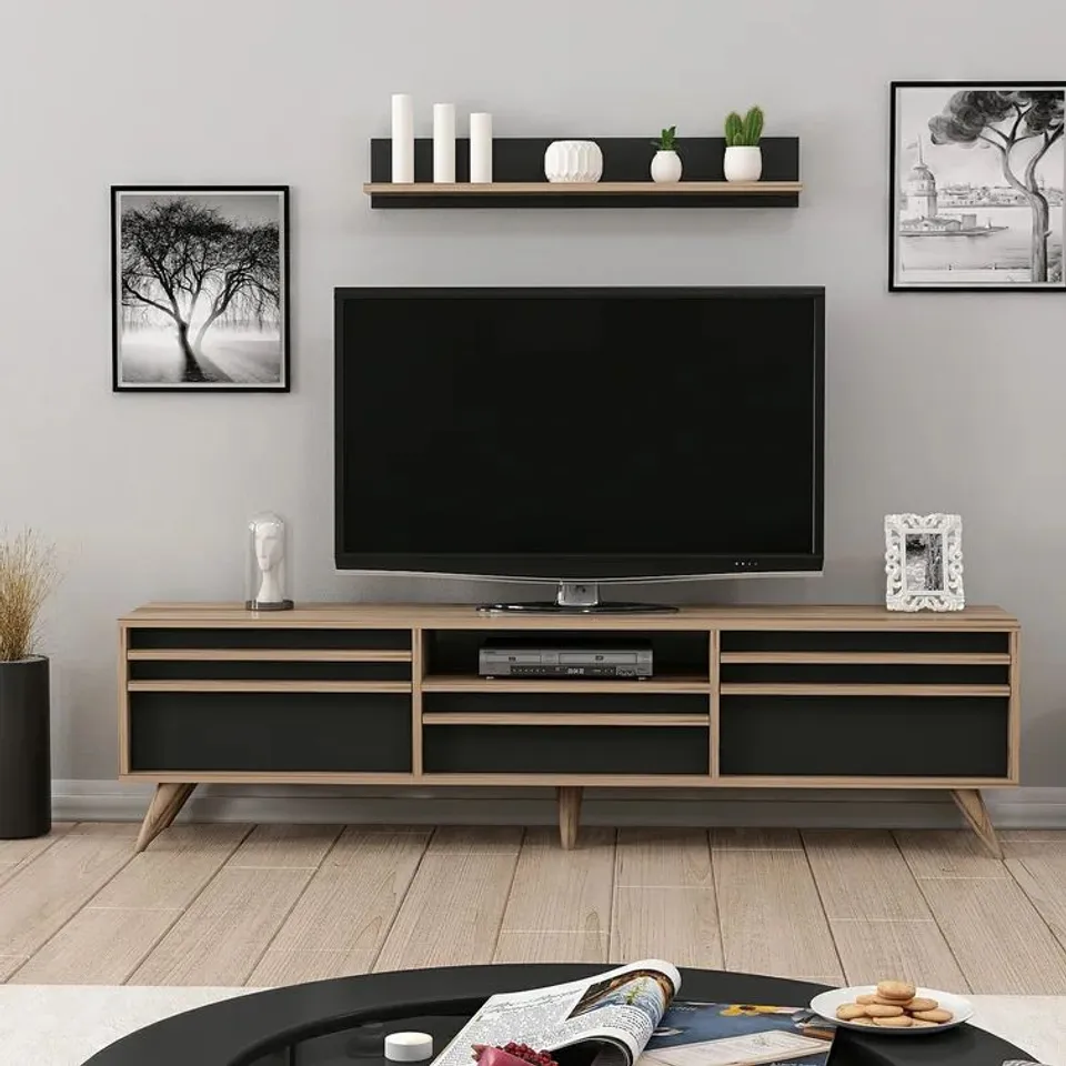 BOXED BRUNS TV STAND FOR TVS UP TO 70"