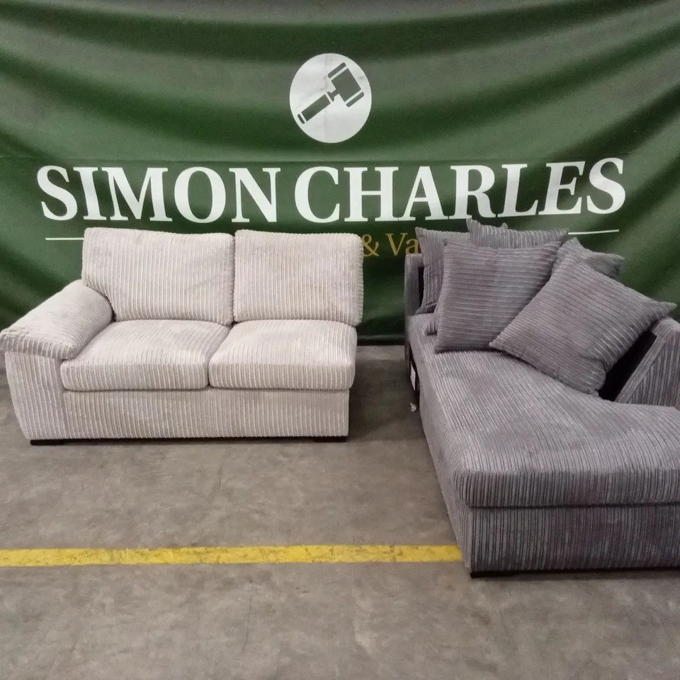 2 x AMALFI BACK RIGHT HAND FABRIC CORNER CHAISE SOFA PARTS - COLOUR MISMATCH