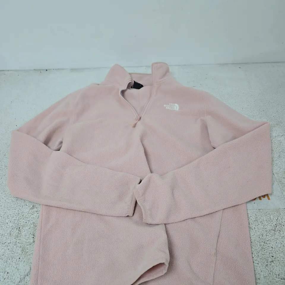 THE NORTH FACE PINK FLEECE JACKET - M
