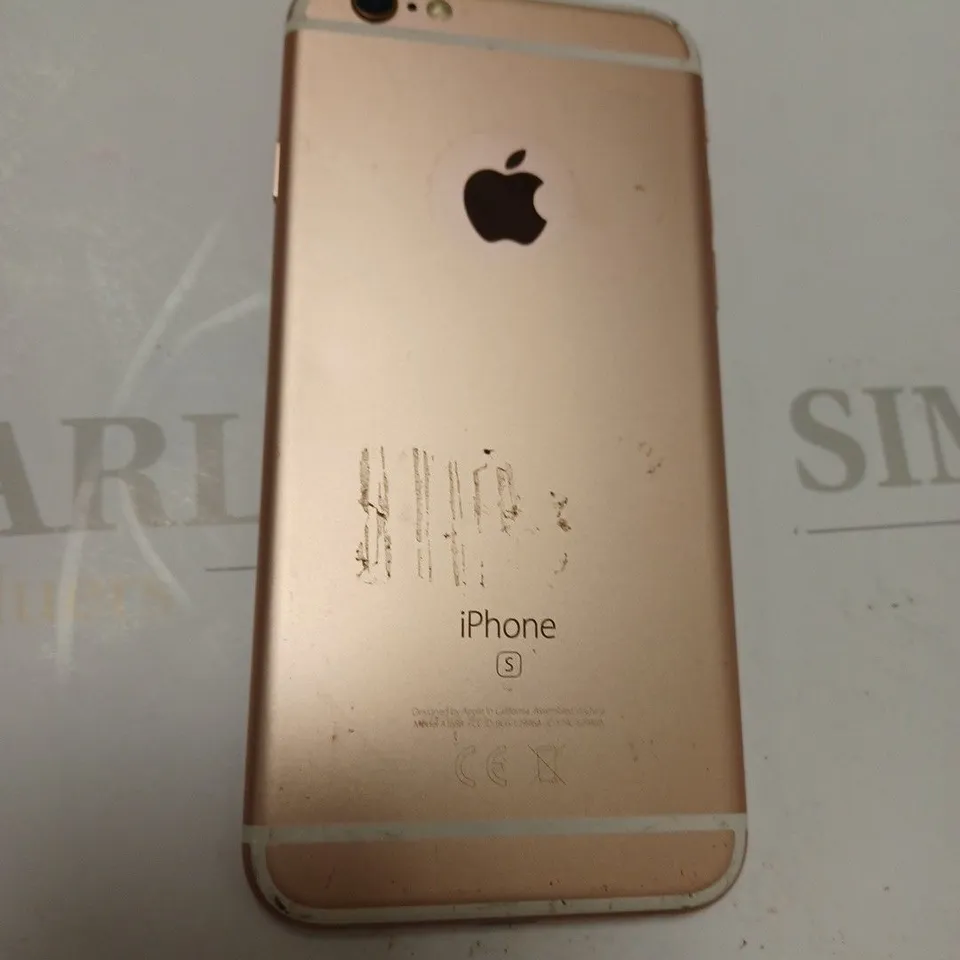 APPLE IPHONE MODEL A1688 ROSE GOLD