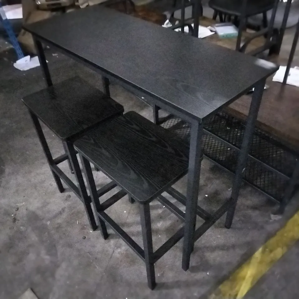 TATI 80CM 2-PERSON BAR SET - BROWN/BLACK